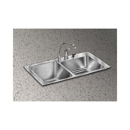 A large image of the Elkay LGR3722 No Faucet Holes