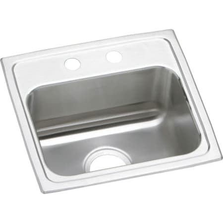 A large image of the Elkay LRAD171645 2 Faucet Holes
