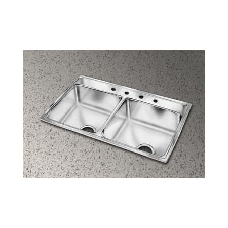 A large image of the Elkay LRAD372265 No Faucet Holes