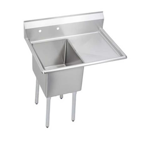 A large image of the Elkay E1C24X24R24X Stainless Steel