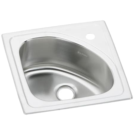 A large image of the Elkay BLGR1515 1 Faucet Hole