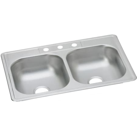 A large image of the Elkay D23322 3 Faucet Holes