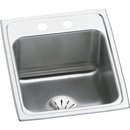 A large image of the Elkay DLR172210PD 2 Faucet Holes