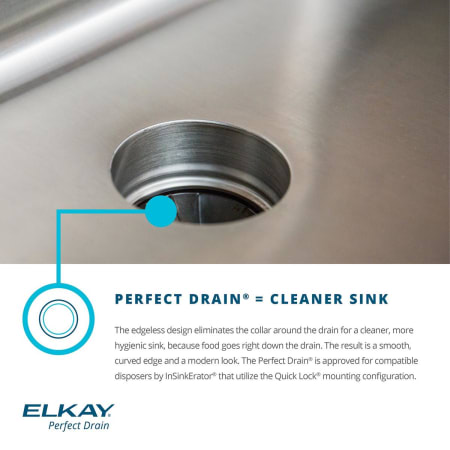A large image of the Elkay DLRS332210PD Elkay-DLRS332210PD-Perfect Drain