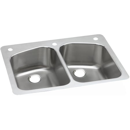 A large image of the Elkay DPXSR233222 3 Faucet Holes