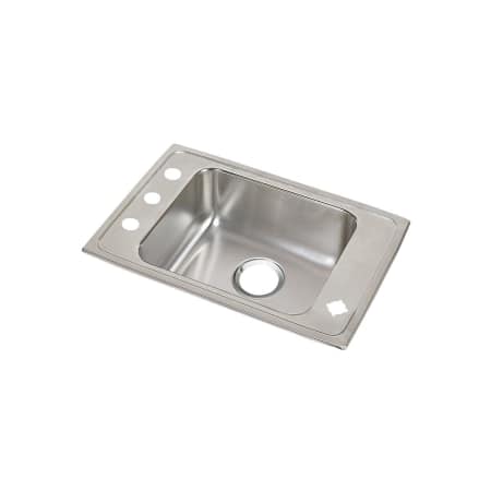 A large image of the Elkay DRKAD222040R 4 Faucet Holes