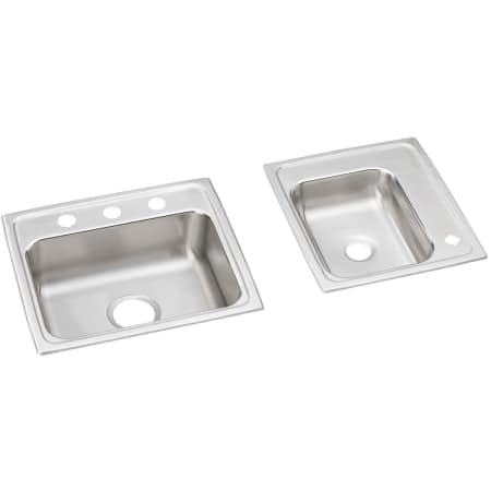 A large image of the Elkay DRKAD2341755R4 4 Faucet Holes