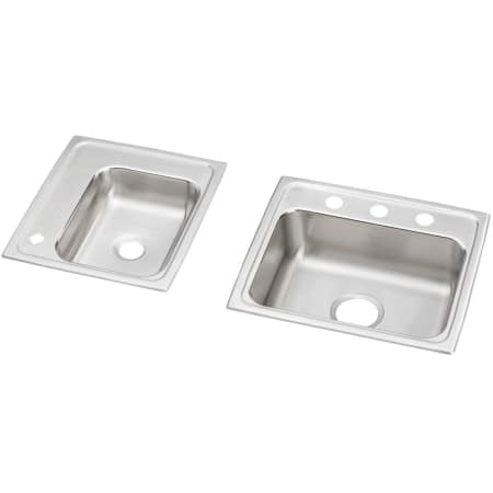 A large image of the Elkay DRKAD2341765L4 4 Faucet Holes