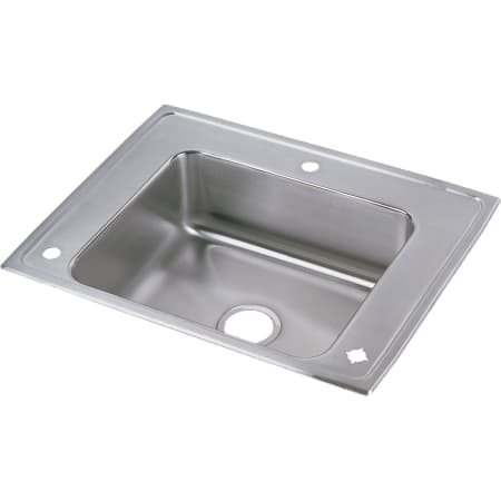 A large image of the Elkay DRKAD282240R 3 Faucet Holes
