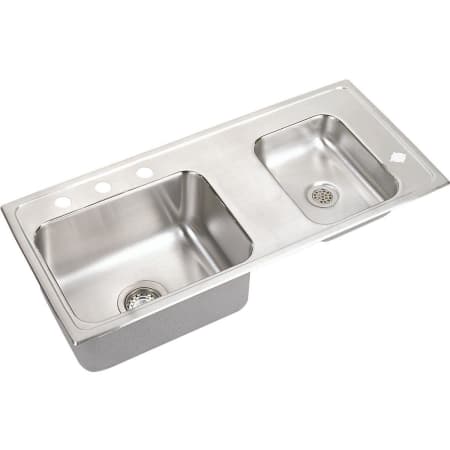 A large image of the Elkay DRKADQ371765R4 4 Faucet Holes