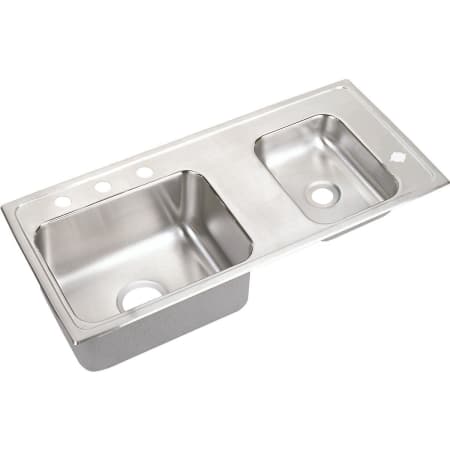 A large image of the Elkay DRKRQ3717R4 4 Faucet Holes
