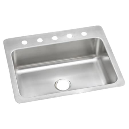 A large image of the Elkay DSESR12722 5 Faucet Holes