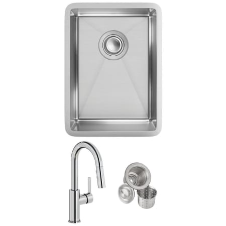 A large image of the Elkay ECTRU12179TFCC Stainless Steel Sink / Chrome Faucet