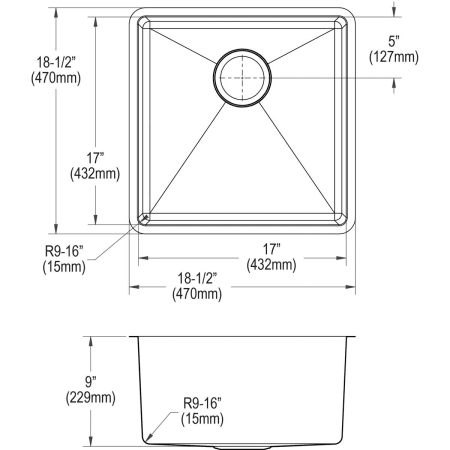 A large image of the Elkay ECTRU17179DBG Elkay-ECTRU17179DBG-Specification Image