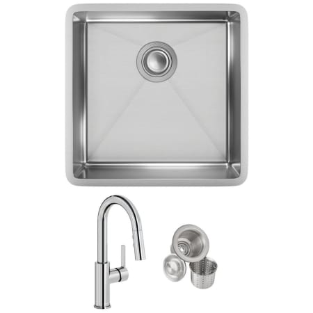A large image of the Elkay ECTRU17179TFCC Stainless Steel Sink / Chrome Faucet