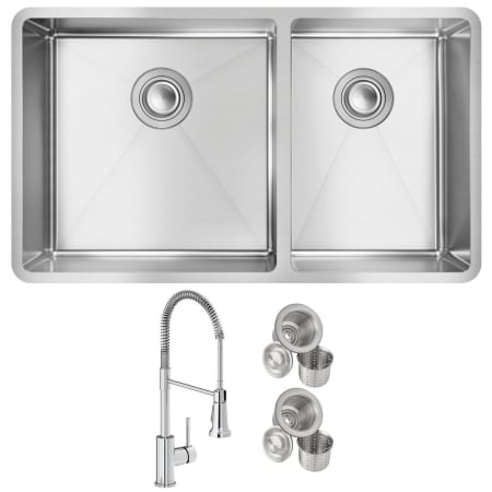 A large image of the Elkay ECTRU32179RTFCC Stainless Steel Sink / Chrome Faucet