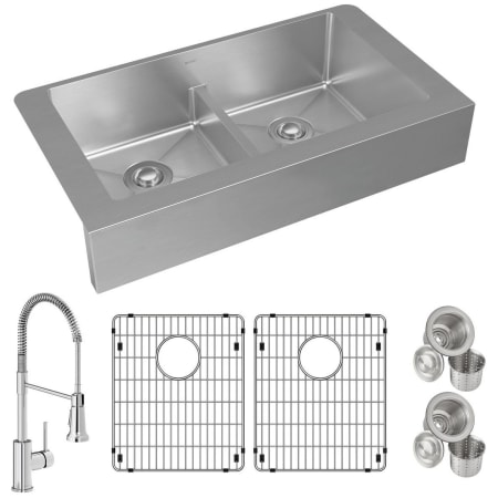 A large image of the Elkay ECTRUFA32179FBC Stainless Steel Sink / Chrome Faucet