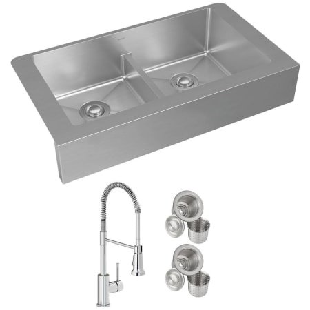 A large image of the Elkay ECTRUFA32179FCC Stainless Steel Sink / Chrome Faucet