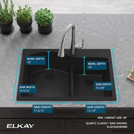 A large image of the Elkay ELGH3322R Alternate Image