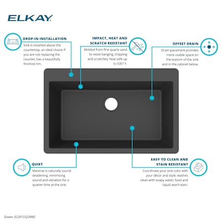 A large image of the Elkay ELGR13322 Alternate Image