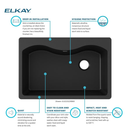 A large image of the Elkay ELGS3322R Alternate Image