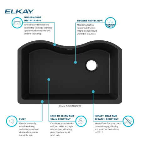 A large image of the Elkay ELGUS3322R Alternate Image