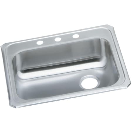 A large image of the Elkay GECR2521R 3 Faucet Holes