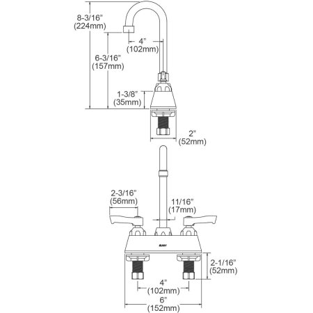 A large image of the Elkay LK406GN04L2 Alternate View