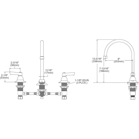 A large image of the Elkay LK800GN08L2 Alternate View