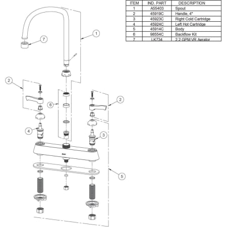 A large image of the Elkay LK810GN08T4 Alternate View