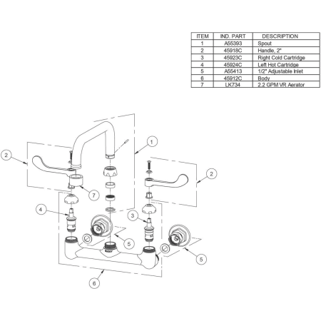 A large image of the Elkay LK940AT08L2H Alternate View