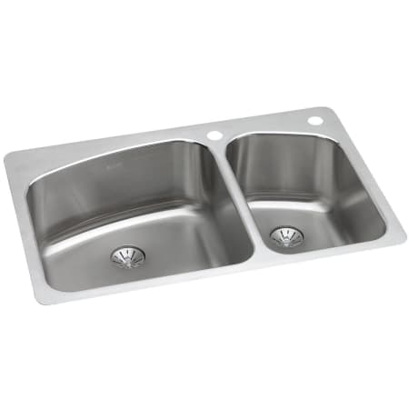 A large image of the Elkay LKHSR2509RPD 2 Faucet Holes