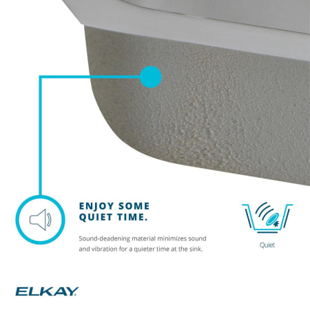 A large image of the Elkay LR250L Elkay-LR250L-Sound Dampening Infographic