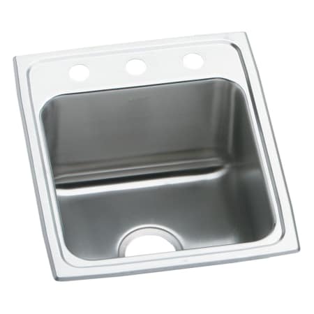 A large image of the Elkay LRAD152250 3 Faucet Holes