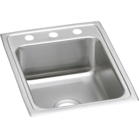 A large image of the Elkay LRAD172255 3 Faucet Holes