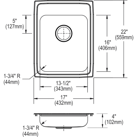 A large image of the Elkay LRADQ172240 Elkay-LRADQ172240-Specification Image