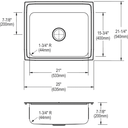 A large image of the Elkay LRQ2521 Elkay LRQ2521