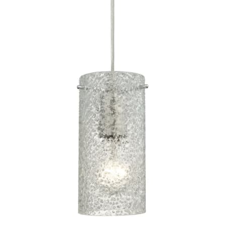 A large image of the Elk Lighting 10242/1 Satin Nickel / Clear Glass