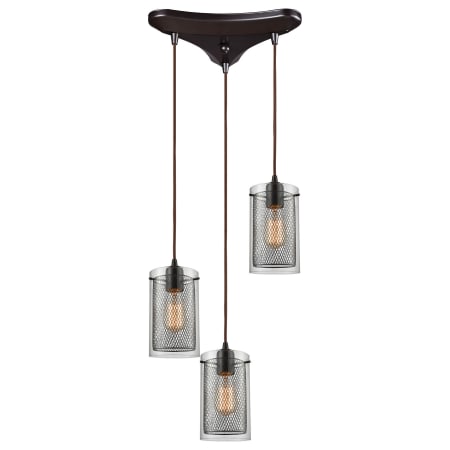 A large image of the Elk Lighting 10448/3 Oil Rubbed Bronze