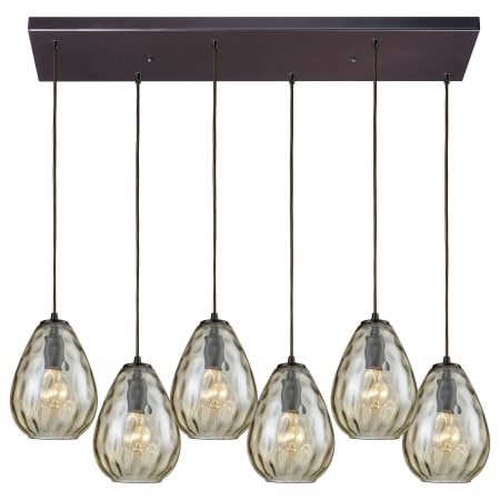 A large image of the Elk Lighting 10780/6RC Oil Rubbed Bronze
