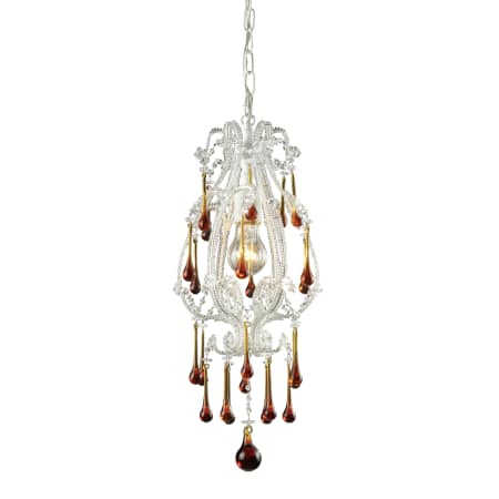 A large image of the Elk Lighting 12003/1 Antique White / Amber