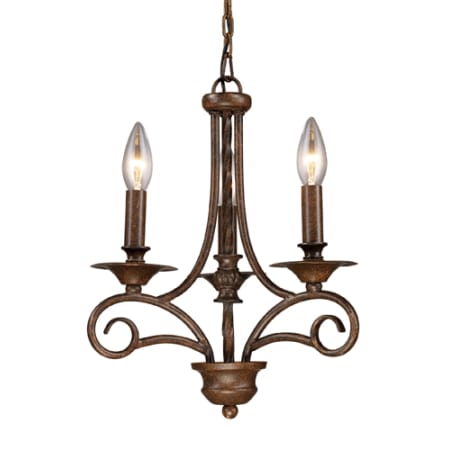 A large image of the Elk Lighting 15041/3 Antique Bronze