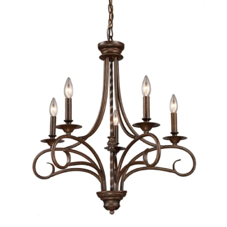 A large image of the Elk Lighting 15042/5 Antique Bronze