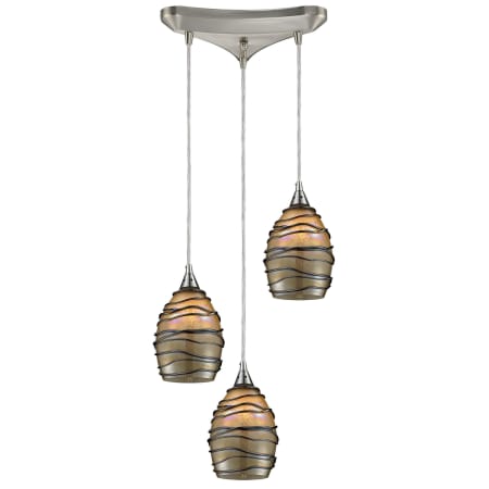 A large image of the Elk Lighting 31142/3 Satin Nickel