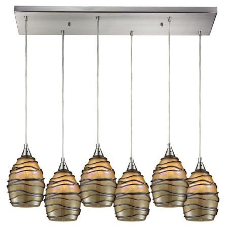 A large image of the Elk Lighting 31142/6RC Satin Nickel