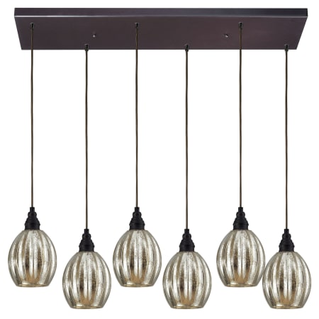 A large image of the Elk Lighting 46007/6RC Oiled Bronze