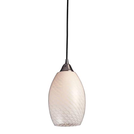 A large image of the Elk Lighting 517-1 White Swirl