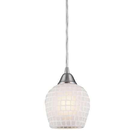A large image of the Elk Lighting 528-1 White Mosaic