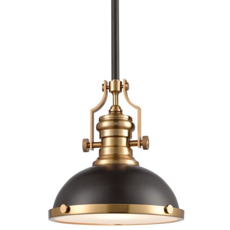 A large image of the Elk Lighting 66614-1 Oil Rubbed Bronze / Satin Brass