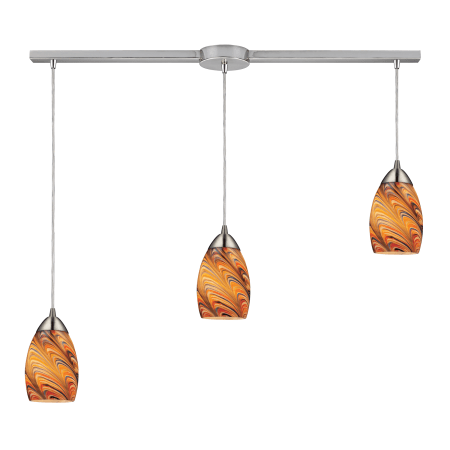 A large image of the Elk Lighting 10089/3L Satin Nickel